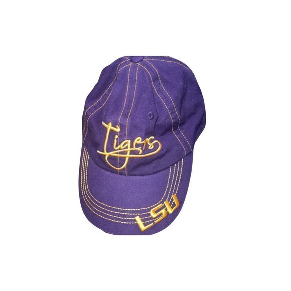 LSU Tigers Purple & Gold Baseball Cap Louisiana State University College Cap - Picture 9 of 12